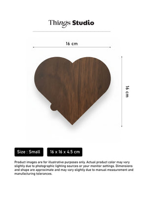 Heart Shape Wooden Box