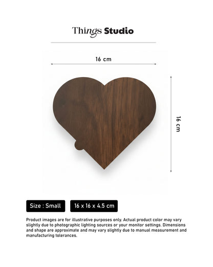 Heart Shape Wooden Box
