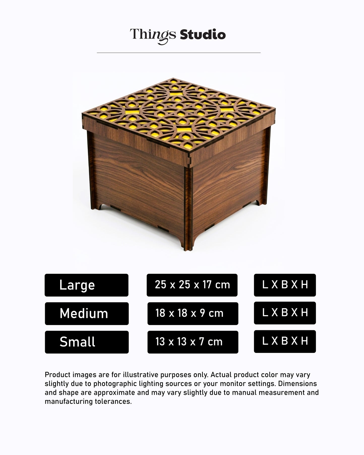 Golden Designer Box