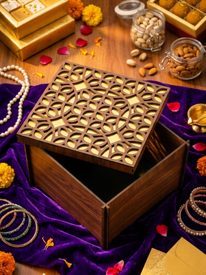 Golden Designer Box