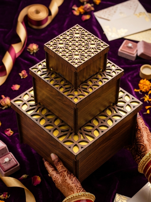 Golden Designer Box