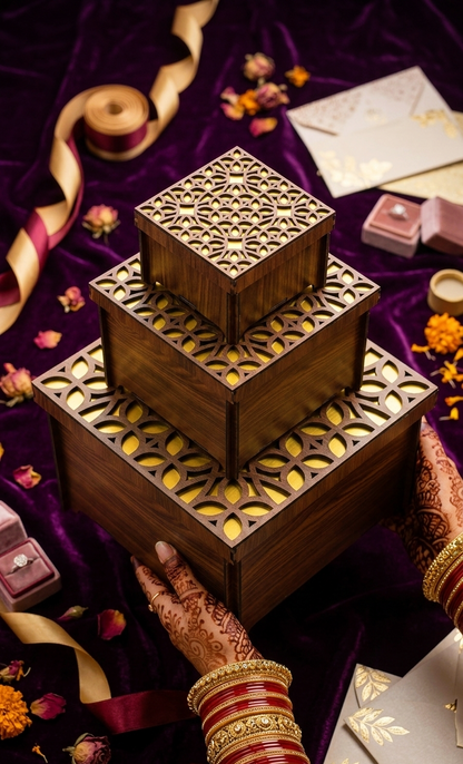 Golden Designer Box