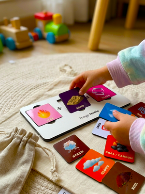 Elements Lab | Montessori Science Matching Game for Kids | STEM Learning Toy | Discover How Nature Works