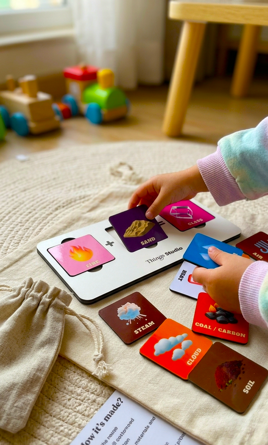 Elements Lab | Montessori Science Matching Game for Kids | STEM Learning Toy | Discover How Nature Works