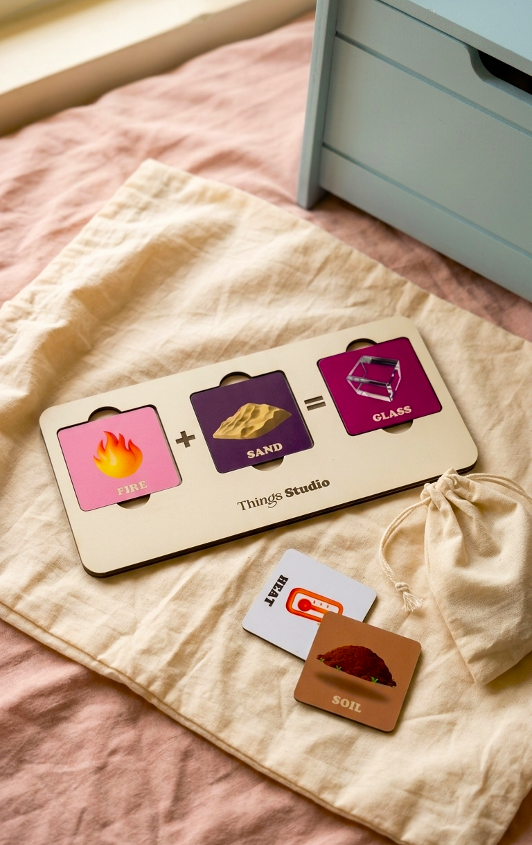 Elements Lab | Montessori Science Matching Game for Kids | STEM Learning Toy | Discover How Nature Works