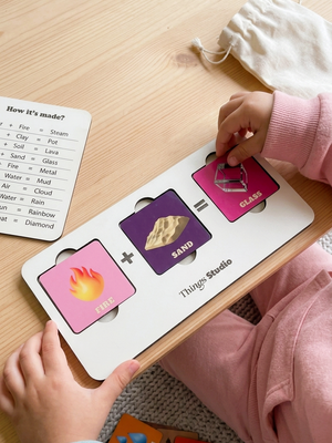 Elements Lab | Montessori Science Matching Game for Kids | STEM Learning Toy | Discover How Nature Works
