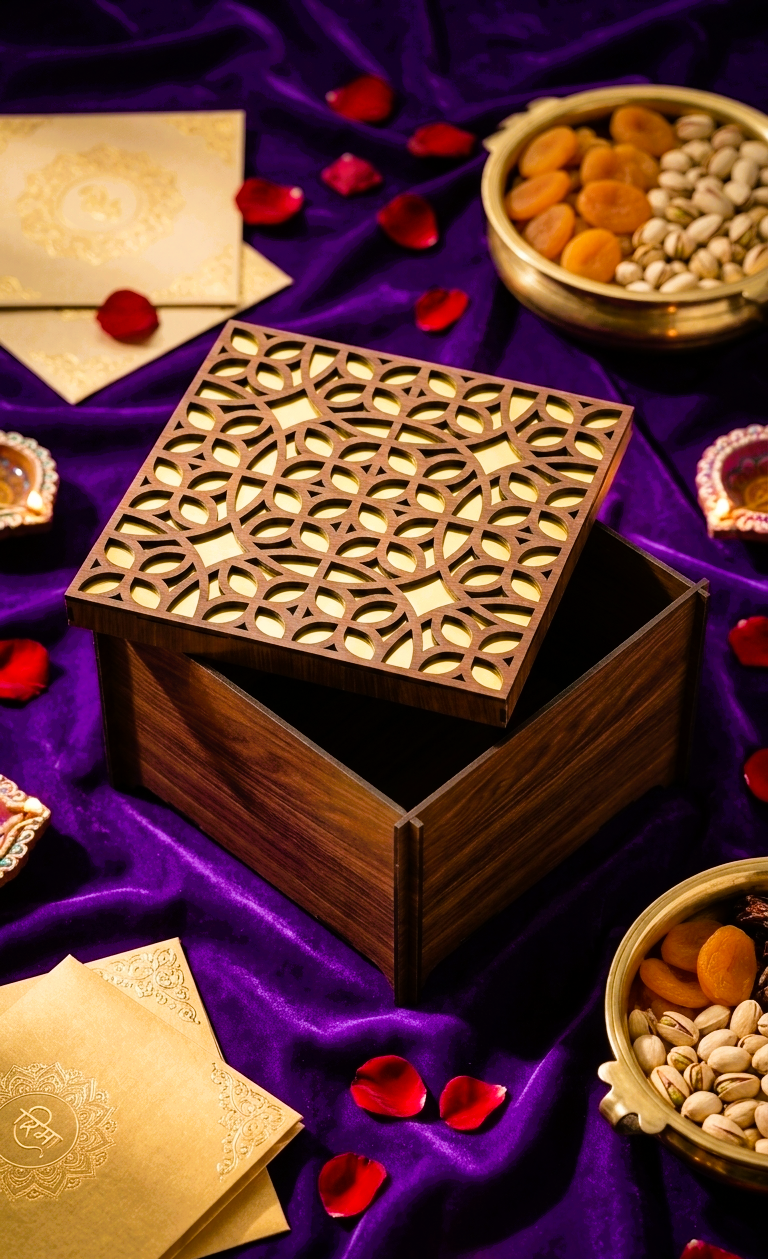 Golden Designer Box