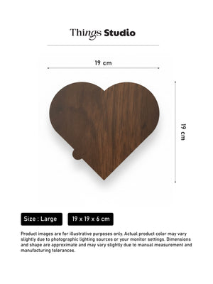 Heart Shape Wooden Box