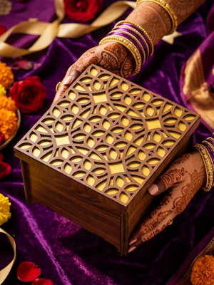 Golden Designer Box