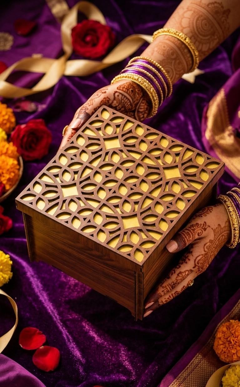 Golden Designer Box