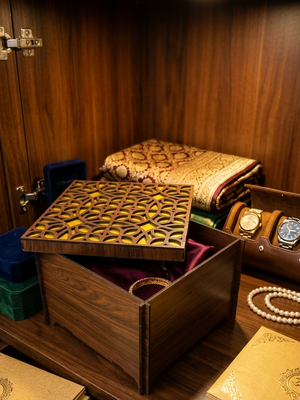 Golden Designer Box
