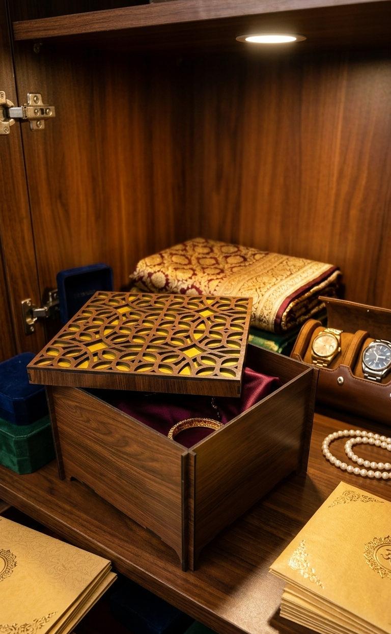 Golden Designer Box