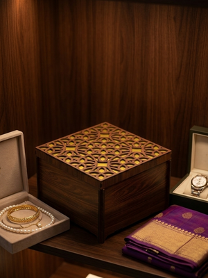 Golden Designer Box