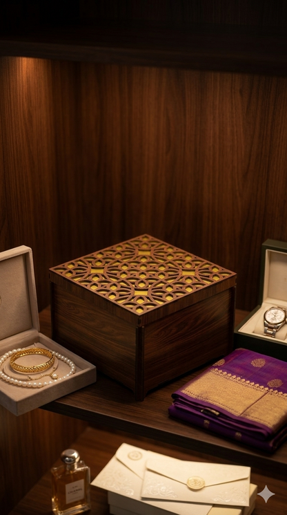 Golden Designer Box